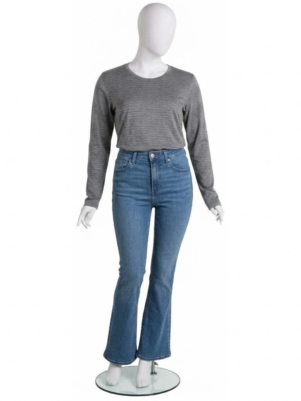 High-Rise Flare Women Jeans in Blue